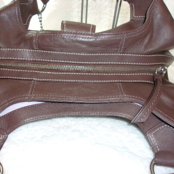 E-132 COACH LYNN SOHO BROWN HOBO BAG - Picture 7 of 15